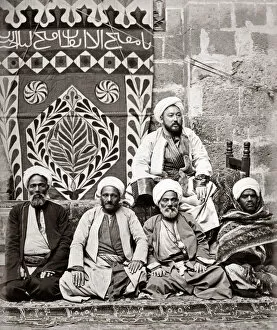 New Images May Collection: Group of religious leaders, Egypt, circa 1880. Date: circa 1880