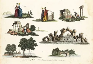 Bucolic Prints: Group of rustic landscapes, 18th century
