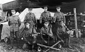 Images Dated 25th March 2011: A group of soldiers of the Kings Royal Rifle Corps