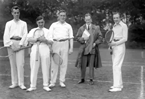 Stockport Prints: Group at tennis match