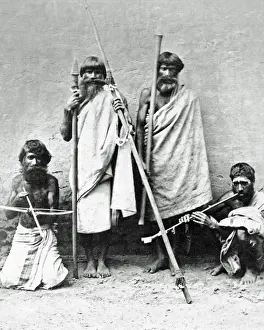 Pastoral Prints: Group of Toda men, southern India