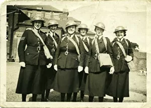 Sleeve Gallery: Group of six women police officers in London, WW2