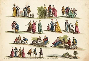 Groups of 18th century figures by Anthony Walker