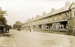 Grove Terrace, Burton Road, Withington, ManchesterLancashire, England. Date: 1910 Grove Terrace, Burton Road, Withington, ManchesterLancashire, England. Date: 1910