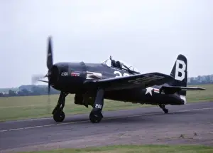 Taxying Prints: Grumman F8F-2 Bearcat taxying - Photo Hugh W Cowin