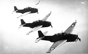 Avengers Prints: Three Grumman TBF Avengers