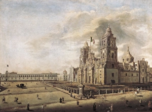 Chapultepec Gallery: GUALDI, Pedro (1809-1857). The Catedral Metropolitana
