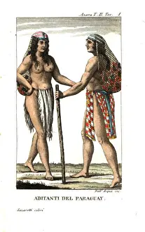 Interessanti Prints: Guarani man and woman of Paraguay
