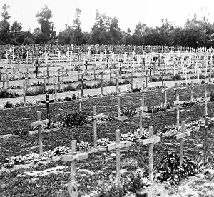 Festubert Prints: The Guards Cemetery, Windy Corner, Festubert - WW1