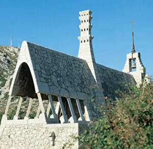 Modernism Collection: Guell Wine Cellar (1895-1897). Chapel. By Antoni Gaudi (1852