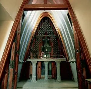 Guell Wine Cellar (1895-1897). Chapel. By Antoni Gaudi (1852