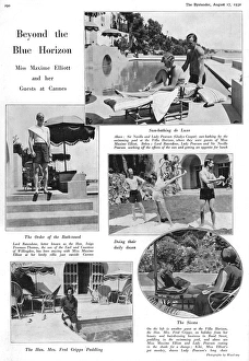 Images Dated 2nd September 2015: Guests at the Riviera villa of Maxine Elliott, 1932