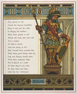 Guild Hall Prints: Guildhall / Magog 1883