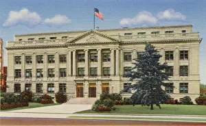 Guilford County Court House, Greensboro, North Carolina, USA Date: 1943