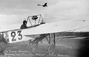 Guillaume Busson in Bleriot monoplane, Le Havre