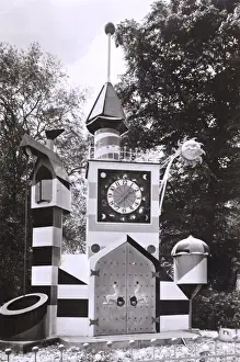 Attraction Prints: Guinness Clock at Battersea Festival Pleasure Garden