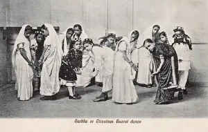 Dances Prints: Gujarat, India - Garba or Circular Gujarat Dance