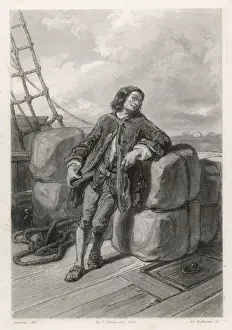 Gullivers Prints: Gulliver on his Ship