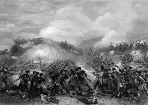 Defended Prints: Two gun battery, Battle of Inkerman, Crimean War