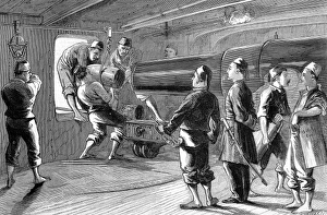 Ironclad Gallery: Gun-Drill on Board the Turkish Ironclad Messoudieh, 1876