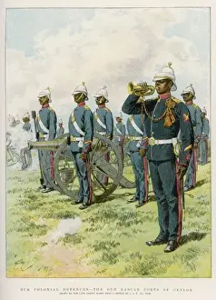 Cornet Prints: Gun Lascar Ceylon 1892