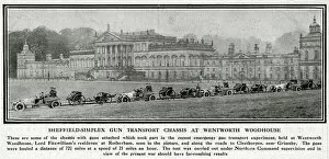 Miles Collection: Gun transport exercise, Wentworth Woodhouse, Yorkshire