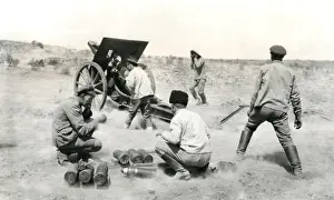 Gunners during the defence of Baku, Armenia, WW1