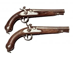 Transformed Collection: Guns with stamp Ramon Zuloaga 1822, transformed