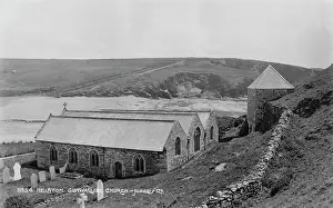 Gravestones Prints: Gunwalloe Church