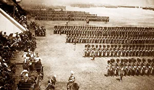 Aldershot Prints: Gurads Regiment, Queen Victoria Jubilee at Aldershot