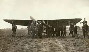 Aerodrome Collection: Gustav Hamels plane ready to leave Hendon for Windsor