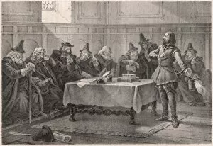 Gustav Vasa persuading the elders of Lubeck