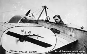 Hamel Prints: Gustav W Hamel sitting in a Morane-Saulnier