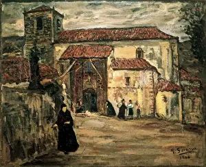 Gutierrez Prints: GUTIERREZ SOLANA, Jos鮠Village church