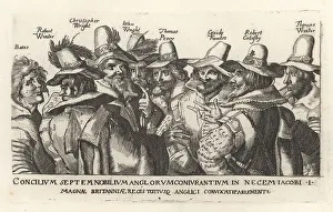 1605 Prints: Guy Fawkes and other Gunpowder Plot conspirators, 1605