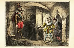 Cromwell Collection: Guy Fawkes, leader of the Gunpowder Plot, caught in