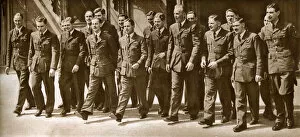 Airmen Gallery: Guy Gibson and fellow dambusters at Buckingham Palace