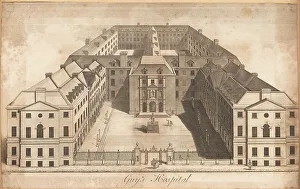 Miser Prints: Guy's Hospital, Southwark, London, 1730s