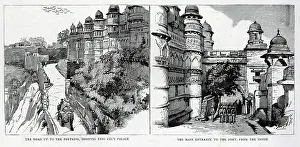 Restored Prints: Gwalior Fortress, Madhya Pradesh, India