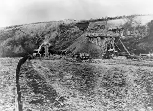 Dyfed Prints: GWR embankment at Treffgarne, Pembrokeshire, South Wales