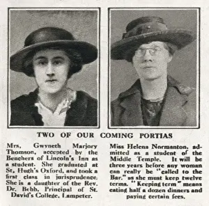 Gwyneth Thomson and Helena Normanton