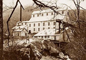 Gwyn Prints: Gwynfynydd Gold Mine near Dolgellau early 1900s