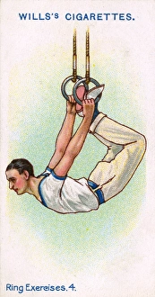 Gymnast Gallery: Gymnast on Rings 1914
