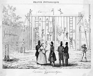 Youths Prints: GYMNASTICS, 1830S