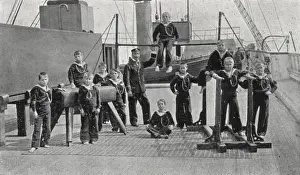 Business Man Prints: Gymnastics Class, Training Ship Wellesley, North Shields