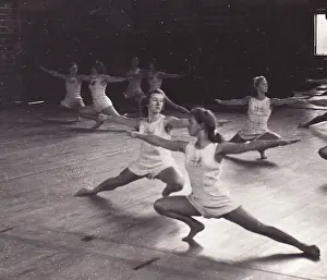 Gymnastics inside gym