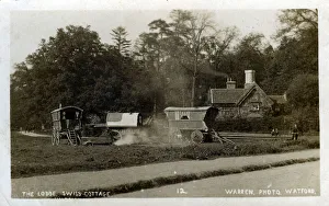 Watford Collection: Gypsies Caravans, Swiss Cottage Lodge, Cassiobury Park, Watford, Hertfordshire, England