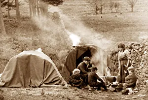 Gypsies at Marshaw near Lancaster, early 1900s