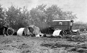 Images Dated 10th June 2004: Gypsy camp on Exmoor
