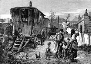 Images Dated 10th June 2004: Gypsy camp in Notting Hill
